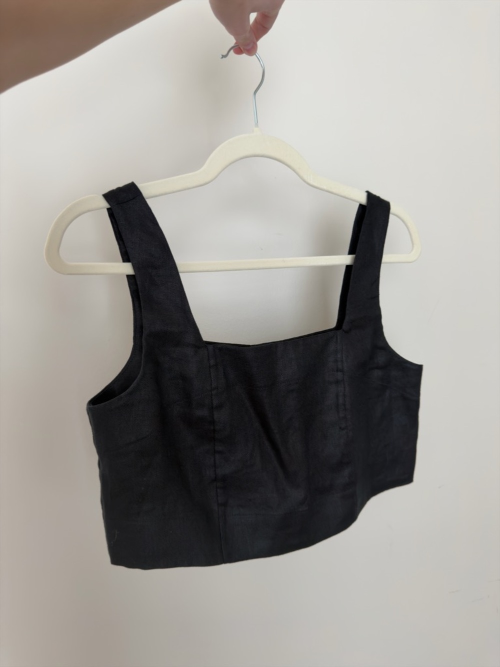 Banana Republic Linen Square-Neck Cropped Tank - NWOT!